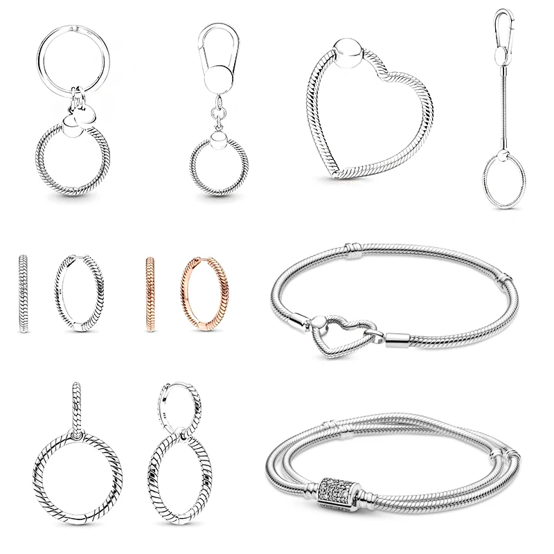 

Original Beads New 925 Sterling Silver Designer Beadeds Accessories Charms custom defense set women keychain charms DIY Jewellry