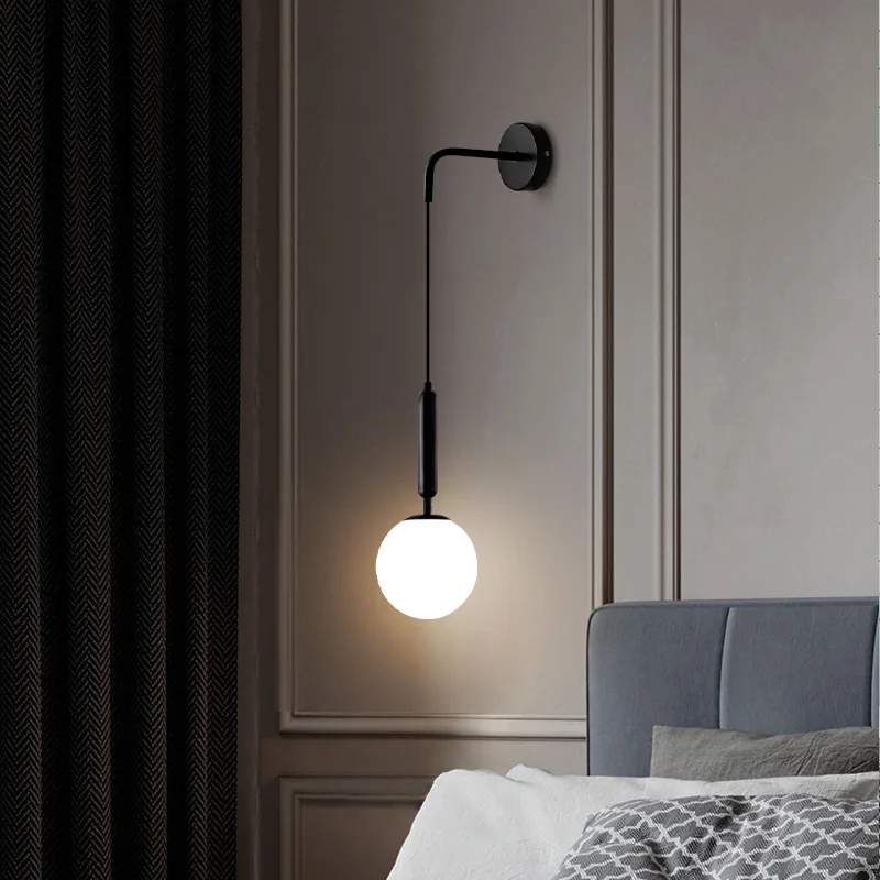 Современный Стеклянный светодиодный настенный светильник скандинавский Wandlamp