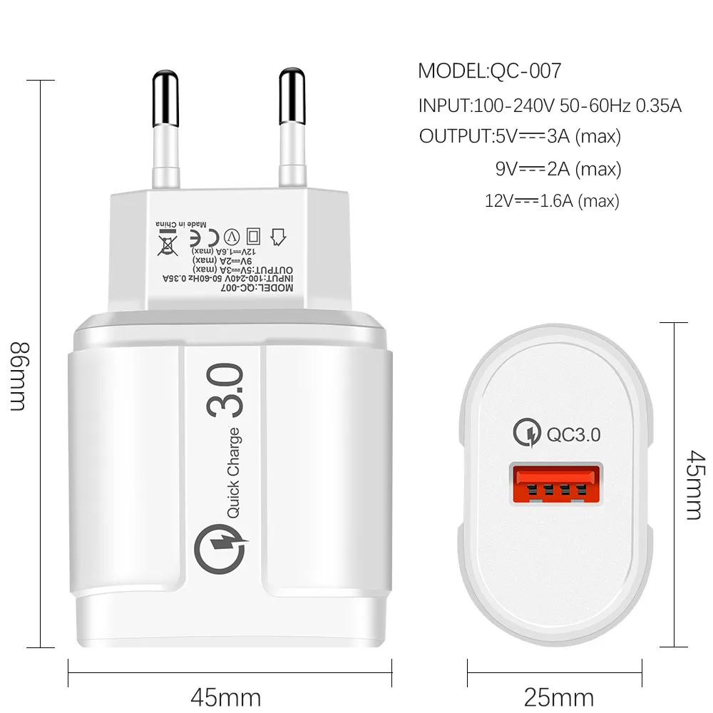 Быстрое зарядное устройство QC 3 0 USB магнитный кабель Micro Charge для Samsung A7 Huawei Honor 9a Xiaomi