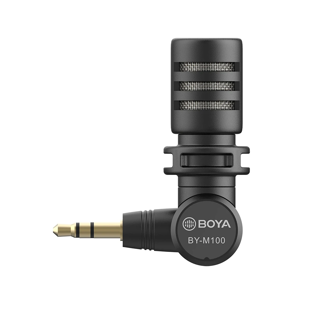 

BOYA BY-M100 3.5mm TRS Plug-in Miniature Microphone for Canon Nikon Sony Panasonic Digital DSLR Camera Camcorder Audio Recorder