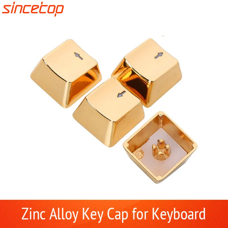 Металлические колпачки для клавиш Золотая стрелка WASD переключателей Cherry MX и