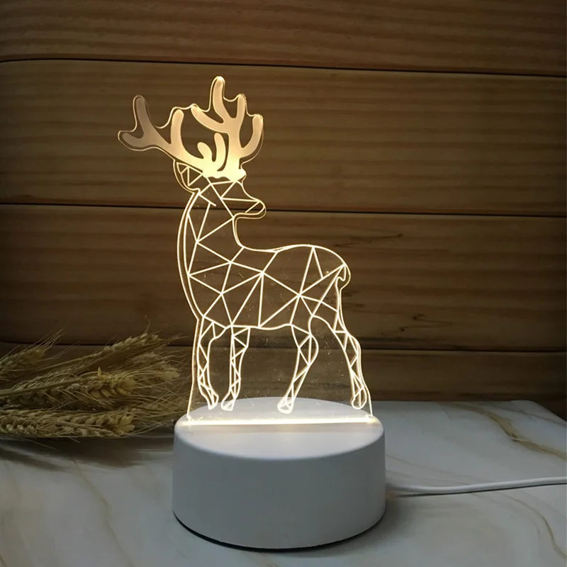 3D Светодиодная лампа Креативные Светодиодные ночные светильники новинка