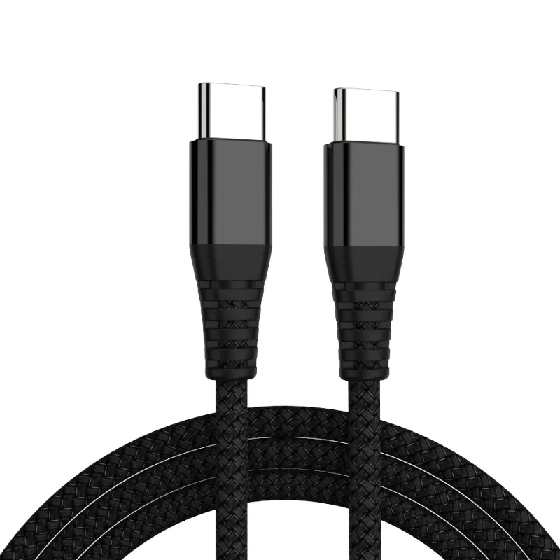Black Hannord usb type C к USB C кабель с поддержкой PD 60 Вт Кабель для быстрой зарядки для MacBook Air/Pro samsung S10 Plus USB C кабель для передачи данных - Цвет: Black