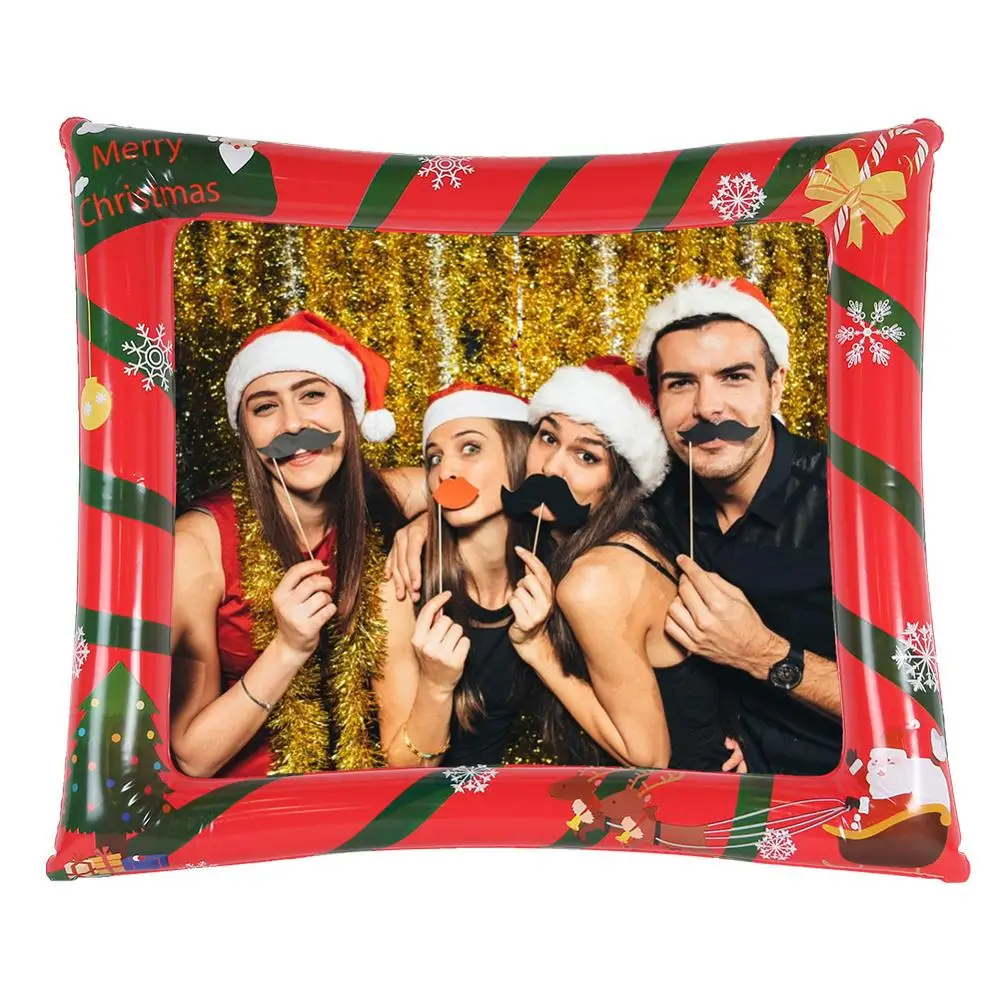 Рождественская фоторамка подставка для кабины надувной Новогодний подарок