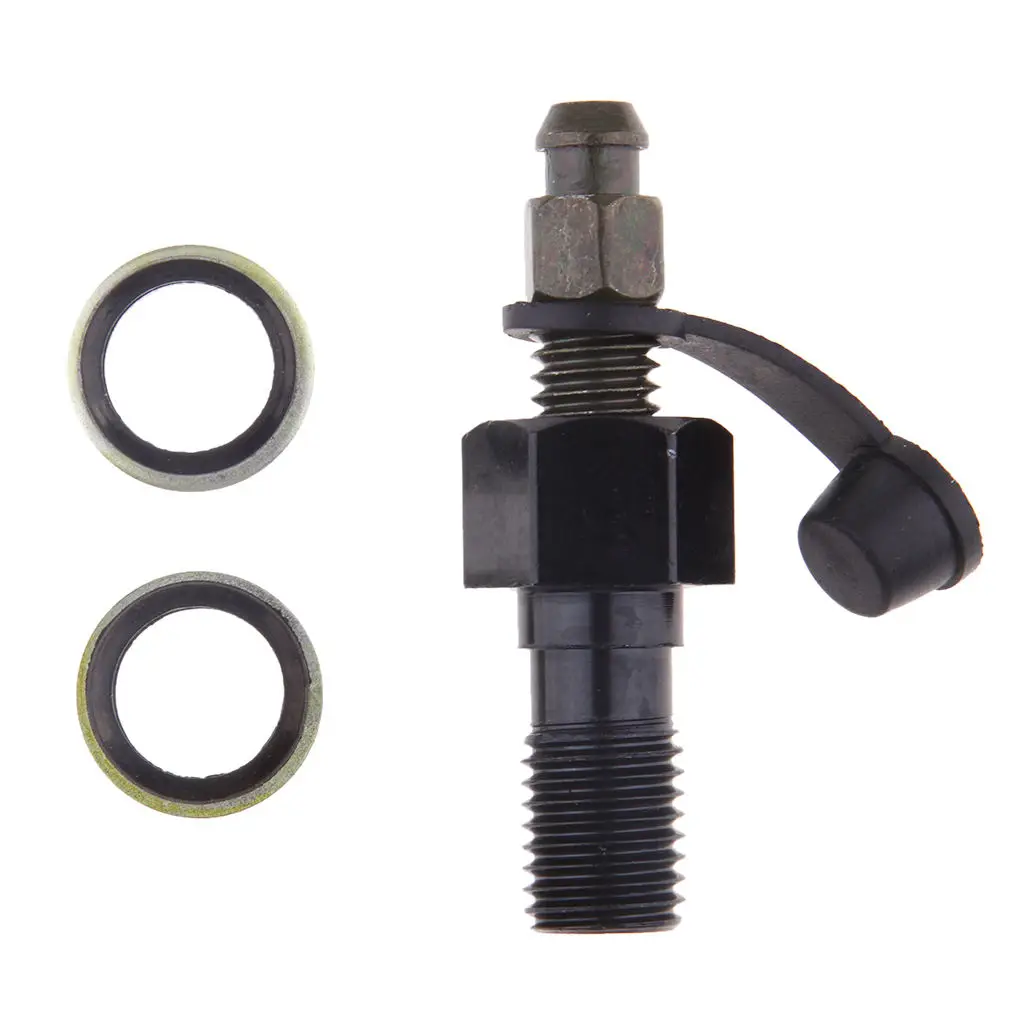 

Brake Master Cylinder Brake Caliper 10mm M10 x 1.25mm Banjo Bolt Bleed Screw for Kawasaki Aluminium Alloy Banjo Bolt