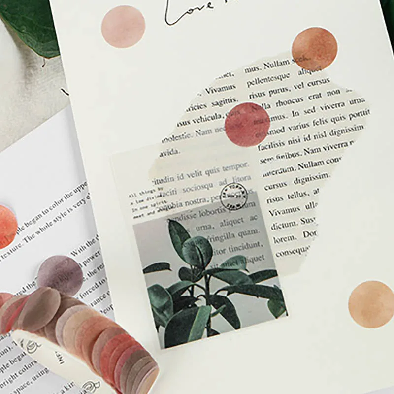 

100Pcs/Roll Stationery Supplies Photo Scrapbooking Decor Multi Purpose DIY Crafts Stickers Multi-Color Fruit Style Tape