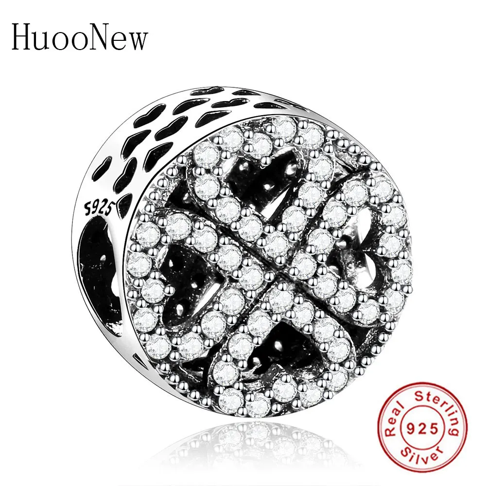 Бусины из чистого циркония с четырьмя сердцами 2018 весенние Оригинальные