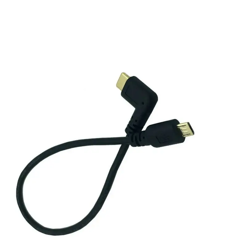 Кабель OTG под прямым углом 90 градусов с разъемами типа C и Micro / Mini USB для