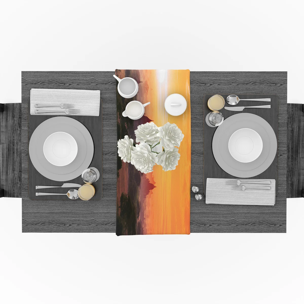 1 шт. закат религиозные места в Myanmar настольная дорожка для дома свадьбы банкета