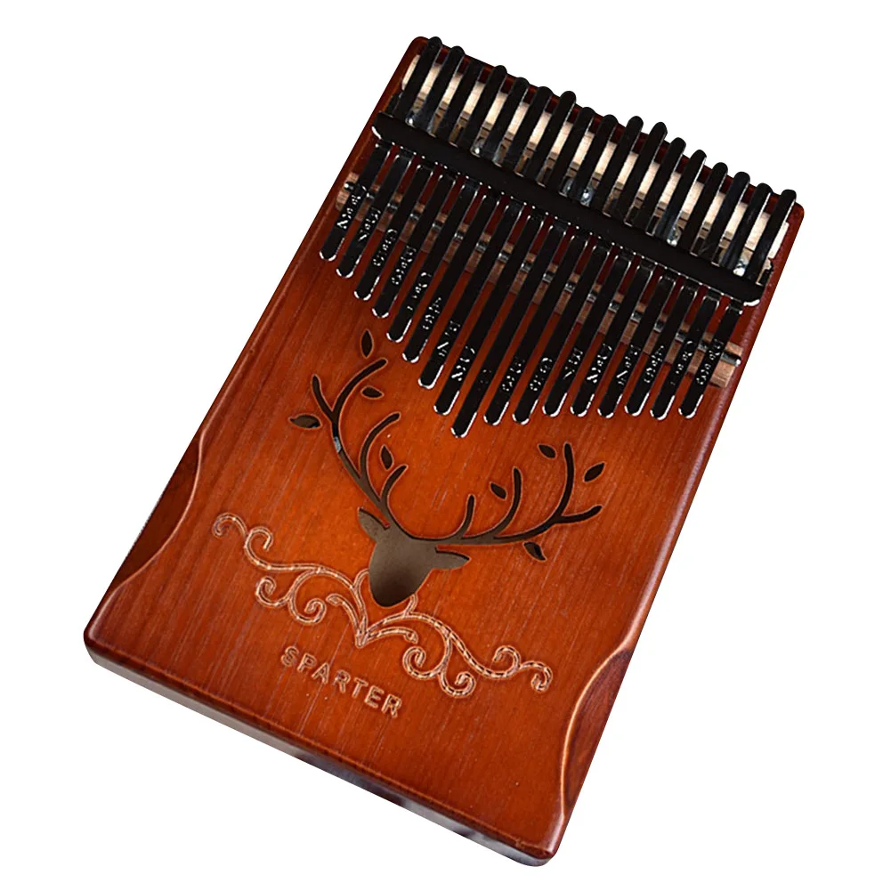 Калимба 17 клавиш большой палец пианино портативный твердой древесины Инструмент