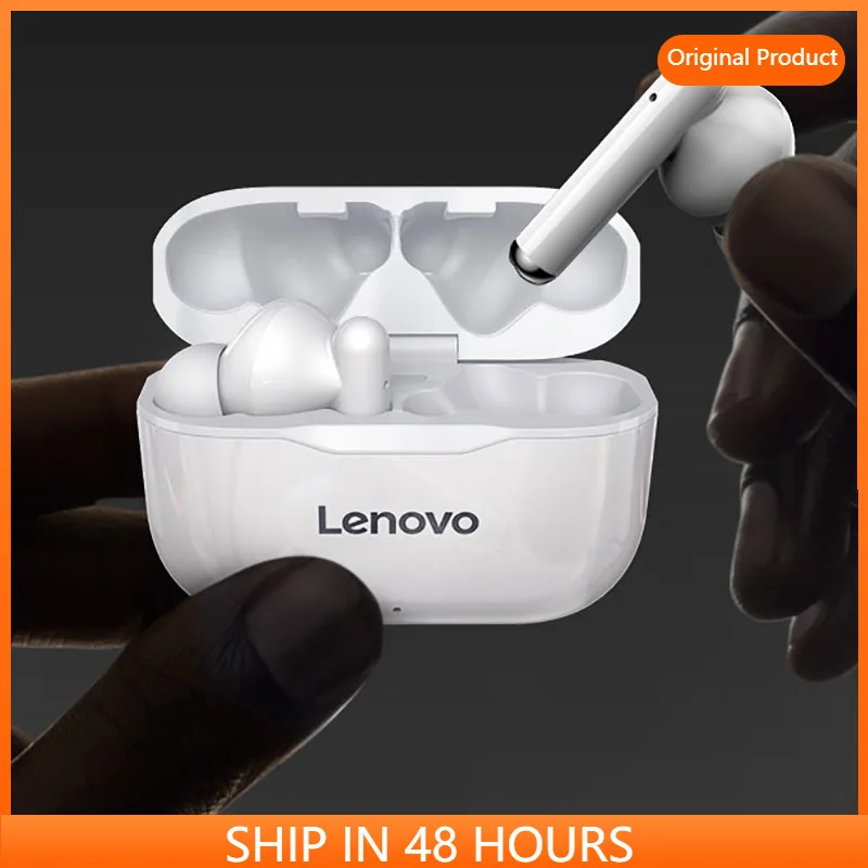 

100% Оригинальные беспроводные наушники Lenovo LP1 TWS Bluetooth 5,0 двойное Стерео шумоподавление бас сенсорное управление длительный режим ожидания 300...