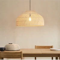 vintage asian style pendant lights e27 rattan lamp lights suspension for living room decor dining room luminaire hanging lamp