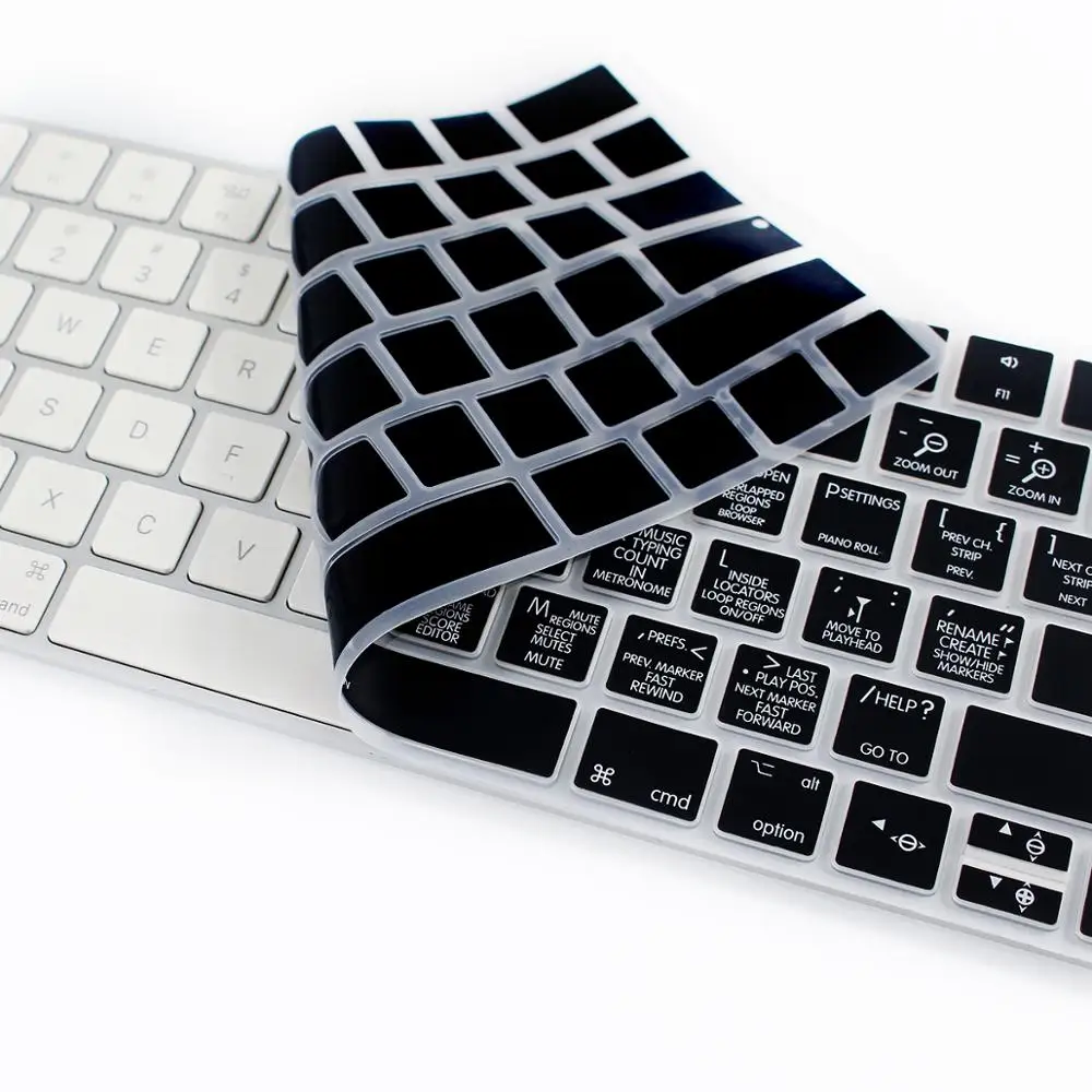 Logic pro X Hotkeys функциональные Чехлы для клавиатуры ярлыки силиконовая клавиатура Защита кожи для Apple Magic MLA22B/A Версия США