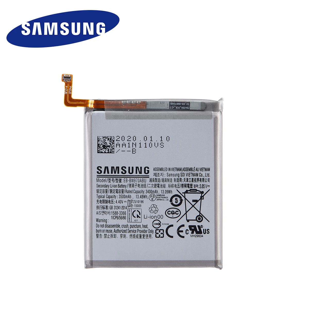 samsung orginal eb bn970abu replacement 3500mah battery for samsung galaxy note 10 note x note10 notex note10 5g batteriestools free global shipping