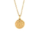 Модный очаровательный чокер с подвеской в виде пчелы ожерелье золотого цвета для женщин и девушек ожерелья из нержавеющей стали женские милые ювелирные изделия подарок на удачу