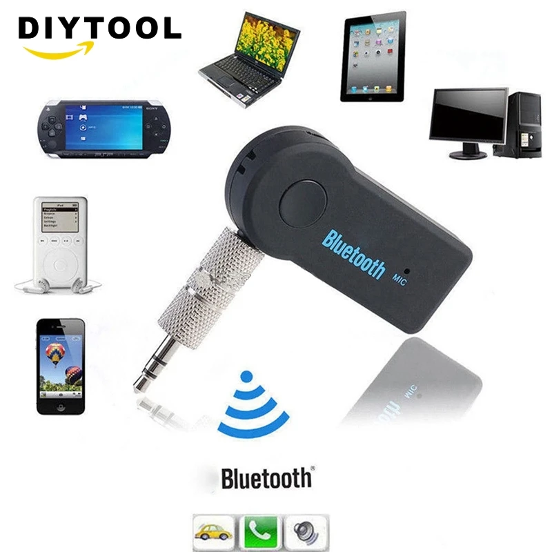 

Hot Wireless Bluetooth Car Receiver Adapter 3.5mm AUX Audio Stereo Music Speaker
