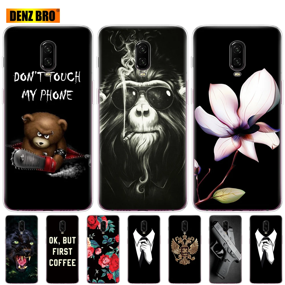 Мягкий чехол-накладка из ТПУ для oneplus 6 t T силиконовый защитный чехол-бампер с