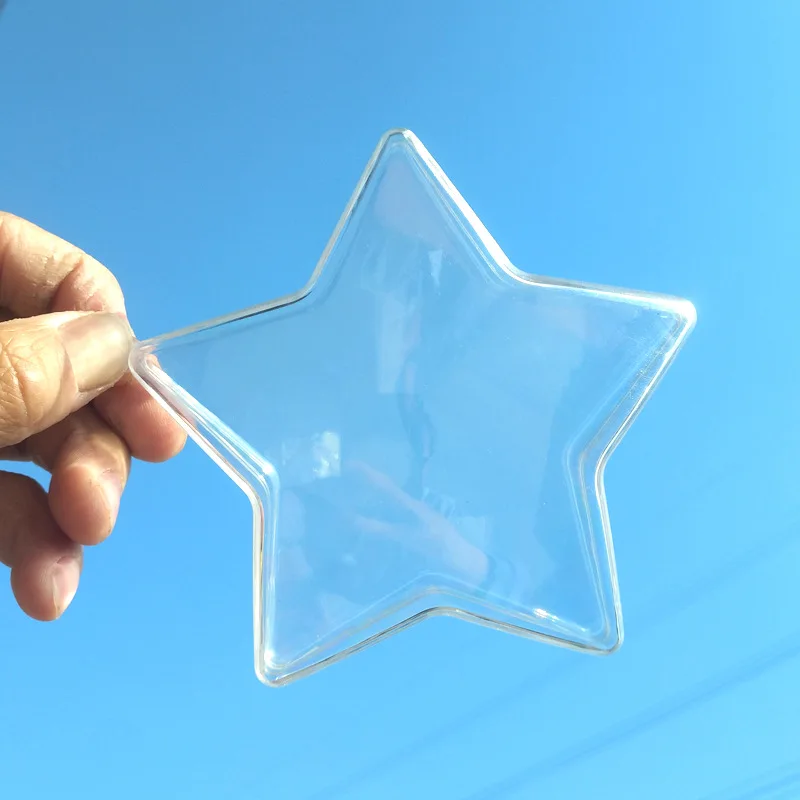 10 шт. рождественские украшения шар звезда прозрачный открытый пластик