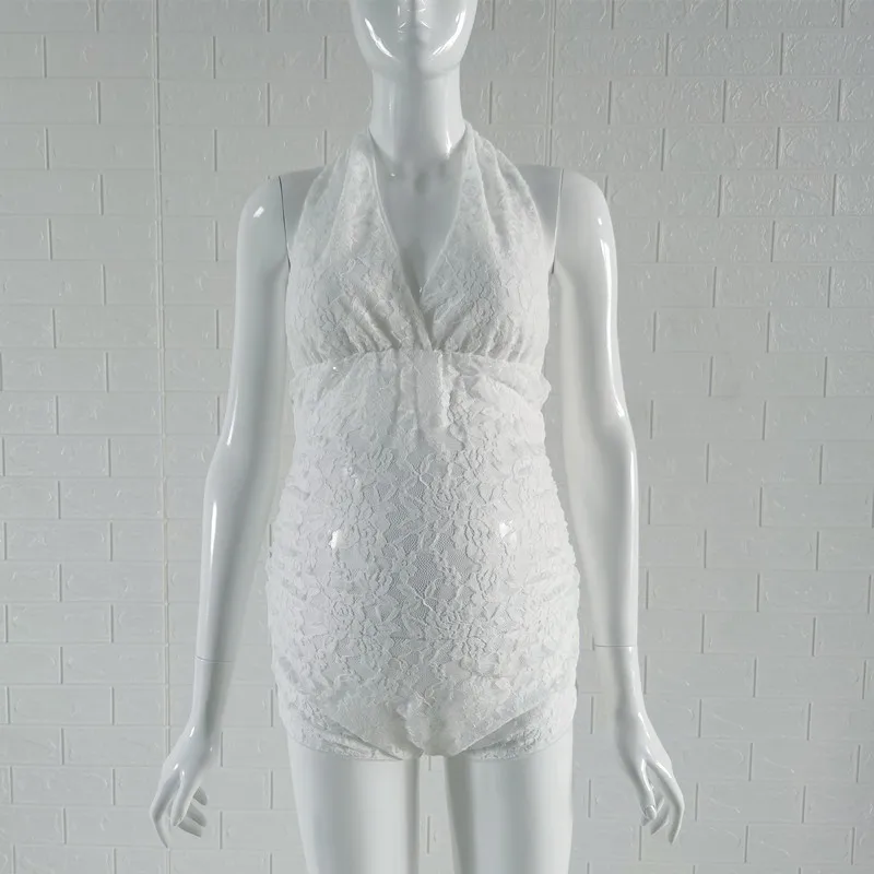 Реквизит для фотосъемки Le Couple боди с лямкой на шее и открытой спиной беременных