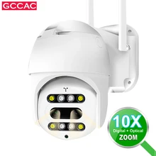 FHD 1080P Outdoor IP Camera CCTV 360 PTZ 10X Zoom WiFi Camera Security Protection Surveillance Monitor Outside IP Cam