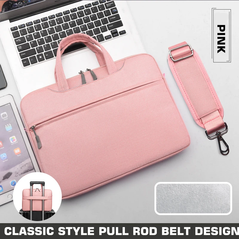 

Briefcase Women Men Laptop Bag 13.3 14 15.6 17.3 Inch Waterproof Computer Notebook Case Bags for Macbook
