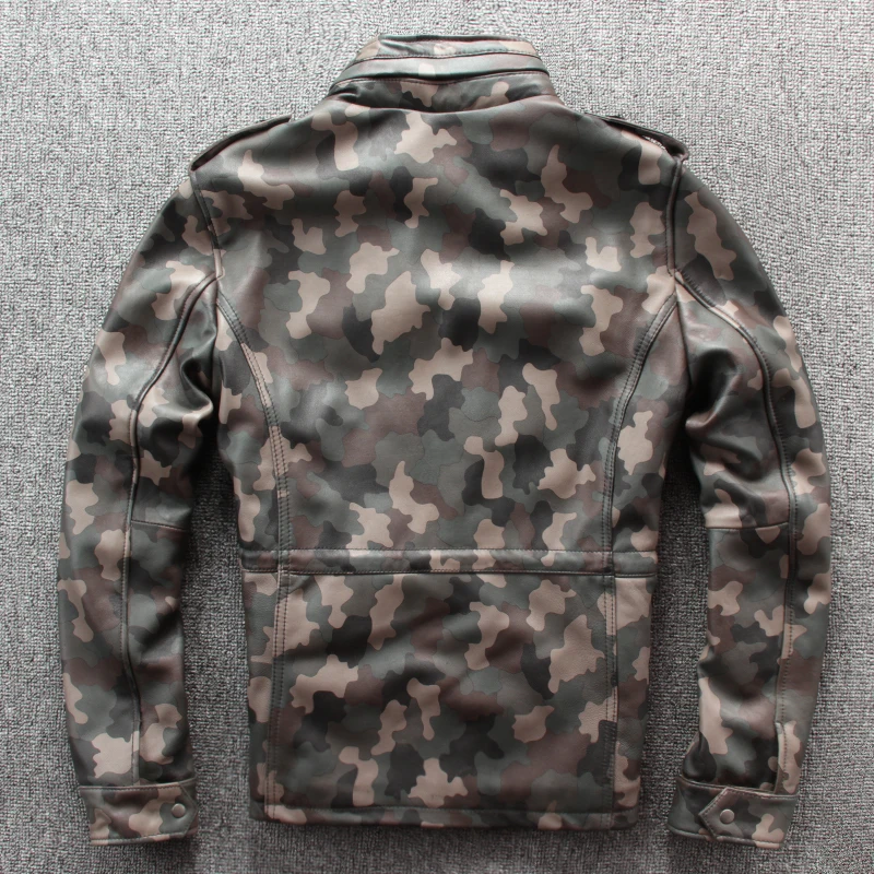 

M65 Sheepskin Genuine Leather Jacket Men Motorcycle Sheepskin Genuine Leather Coat