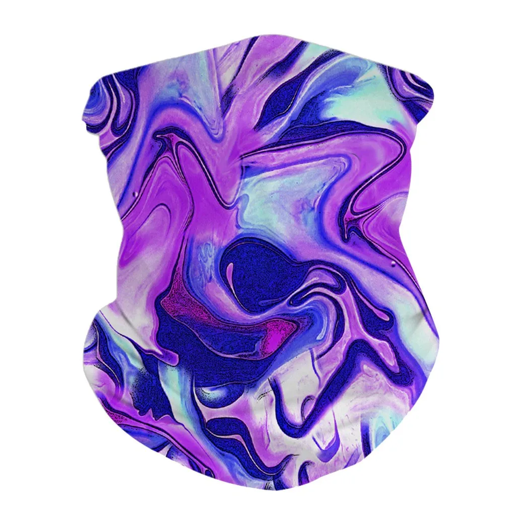 

9 PCS Unisex Outdoor Headband Neck Scarf Windproof Sun Protection Bandanas Adult Women Men Print Neck Cover Quick-drying
