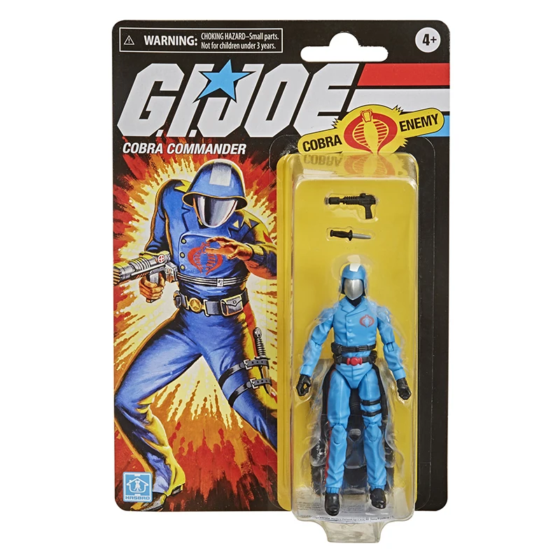 Hasbro G.I.JOE 3 75 дюймов (10 см) Оригинальная экшн-фигурка Кобра Commander аниме