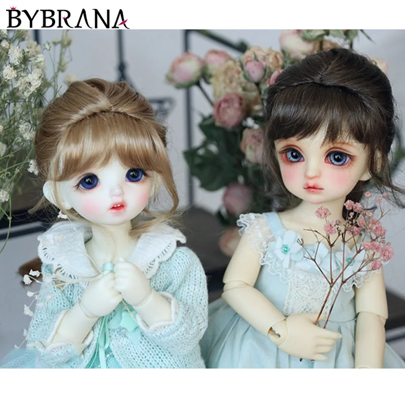 Bybrana Bjd парик кукла женщины Мори одиночный хвост Yu Gubian 1/4 1/6 1/8 Бесплатная