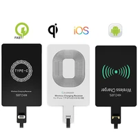 Wireless Charging Receiver For iphone Samsung Huawei Xiaomi Universal Micro USB Type Fast Charger adapter Wireless Charger