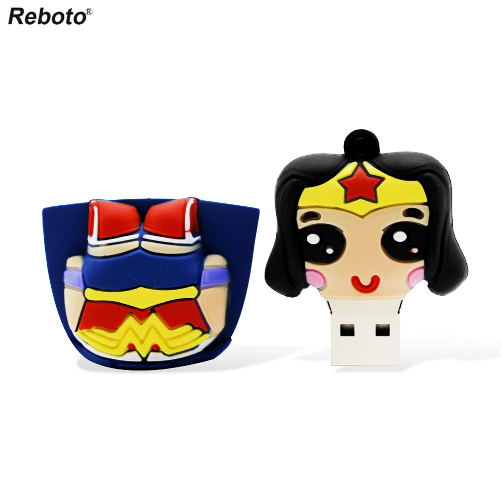 Новейшие Мстители флешки Super Heros USB флэш-накопитель Wonder Woman Флешка мультяшная карта памяти 4 ГБ 8 ГБ 16 ГБ 32 ГБ 64 ГБ U диск