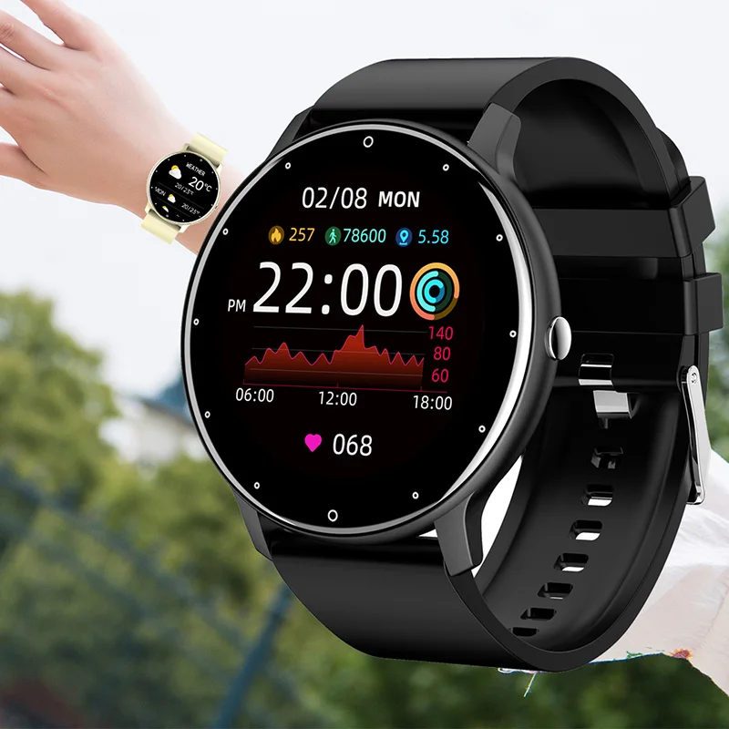 

2021 New Smart Watch Men Full Touch Screen Sport Fitness Watch IP67 Waterproof Bluetooth For Android ios smartwatch Men