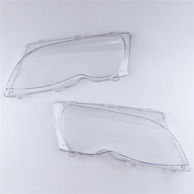 

2Pcs Car Lights Headlight Lens Shell Lamp Cover Replacement Glass For BMW E46 318i/320i/ 325i/ 325xi/ 330i/330xi (2002-2005)