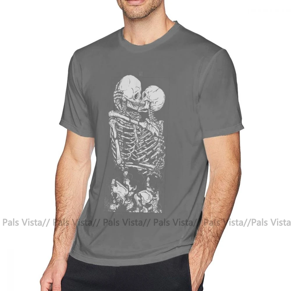 Скелет Футболка Keep Calm and остаться &quotВлюбленные&quot лето XXX футболка с коротким