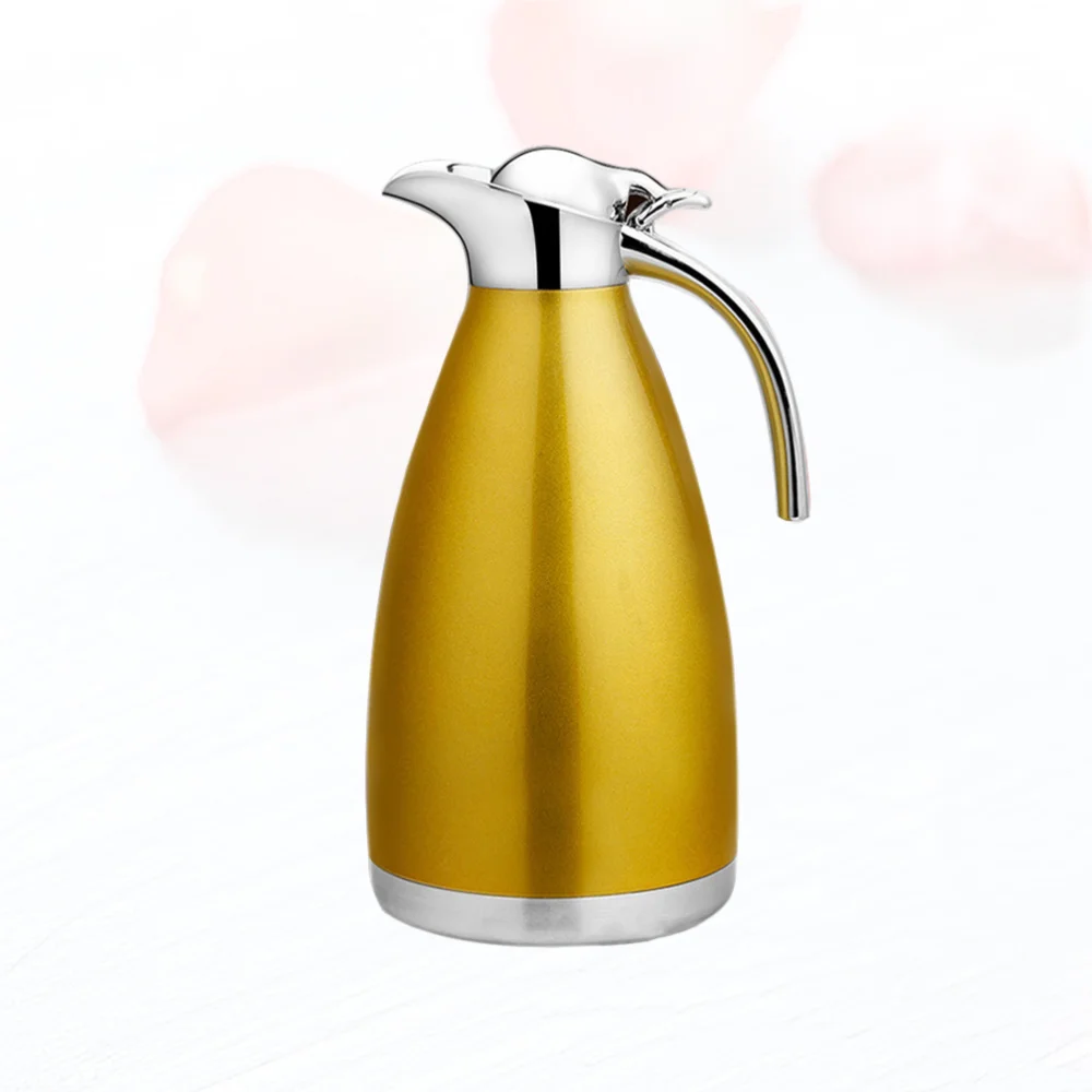 

Stainless Steel Water Bottle Pot Insulated Kettle Thermal Bottle Household Water Container for Home Restaurant (Champagne 1.5L