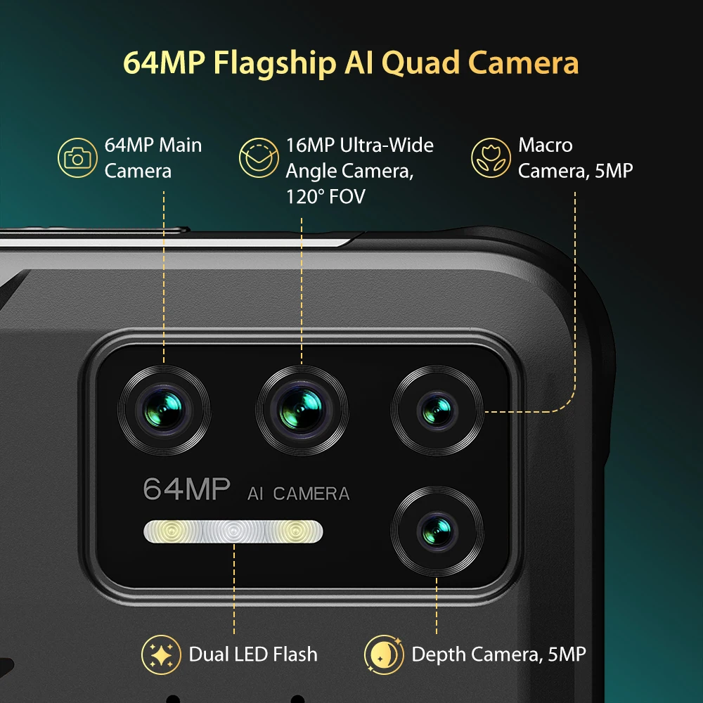 Смартфон UMIDIGI BISON GT 8 + 128 ГБ 6 67 дюйма FHD 33 Вт IP68/IP69K Helio G95|Смартфоны| |