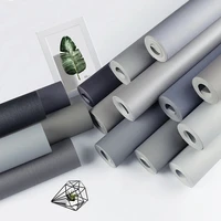 Solid Matte Vinyl Self Adhesive Wallpaper DIY Waterproof Wall Stickers Home Decor Films Living Room Kitchen Door Poster