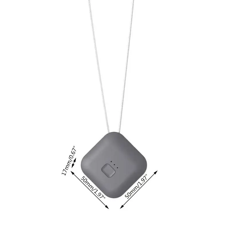 

652F Air Purifier USB Portable Personal Wearable Necklace Negative Ionizer Anion