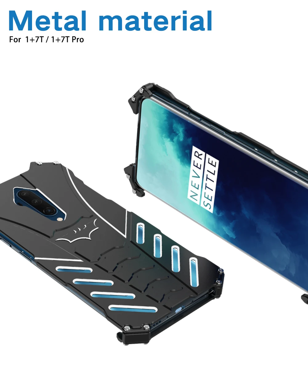 Алюминиевый бронированный чехол с Бэтменом для Oneplus 7T Pro Oneplus 7 Pro Oneplus 6T 6 Чехол с Железным человеком защитный чехол для телефона