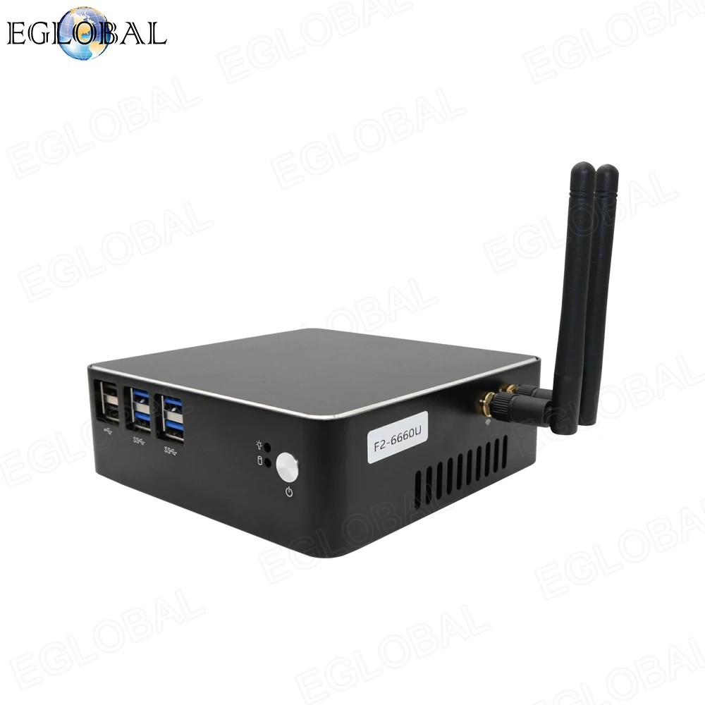Карманный ПК Intel Core i3 7100U i5 7200U DDR3L/DDR4 вентилятор мини Windows 10 Pro Linux 4K VGA HDMI Kensington Lock