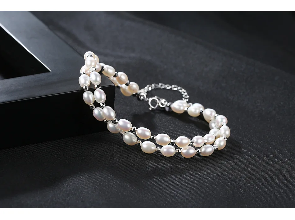 

Freshwater Pearl Bracelet Double Girls Fashion Bracelet