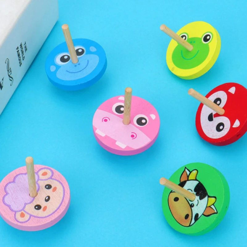 10 шт./лот детские деревянные гироскопические игрушки для взрослых снятие стресса