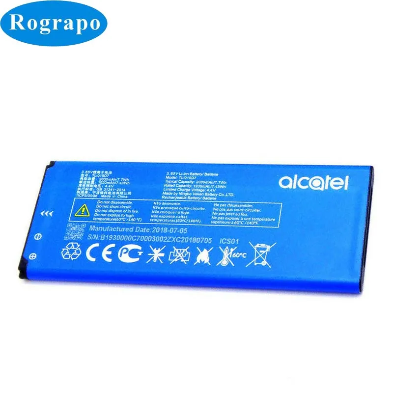 Оригинальный аккумулятор для телефона TLi019D7 TCL U3A / Alcatel 1 (2018) Φ 5033D X Y A T J NOS NOVU 4 Telstra