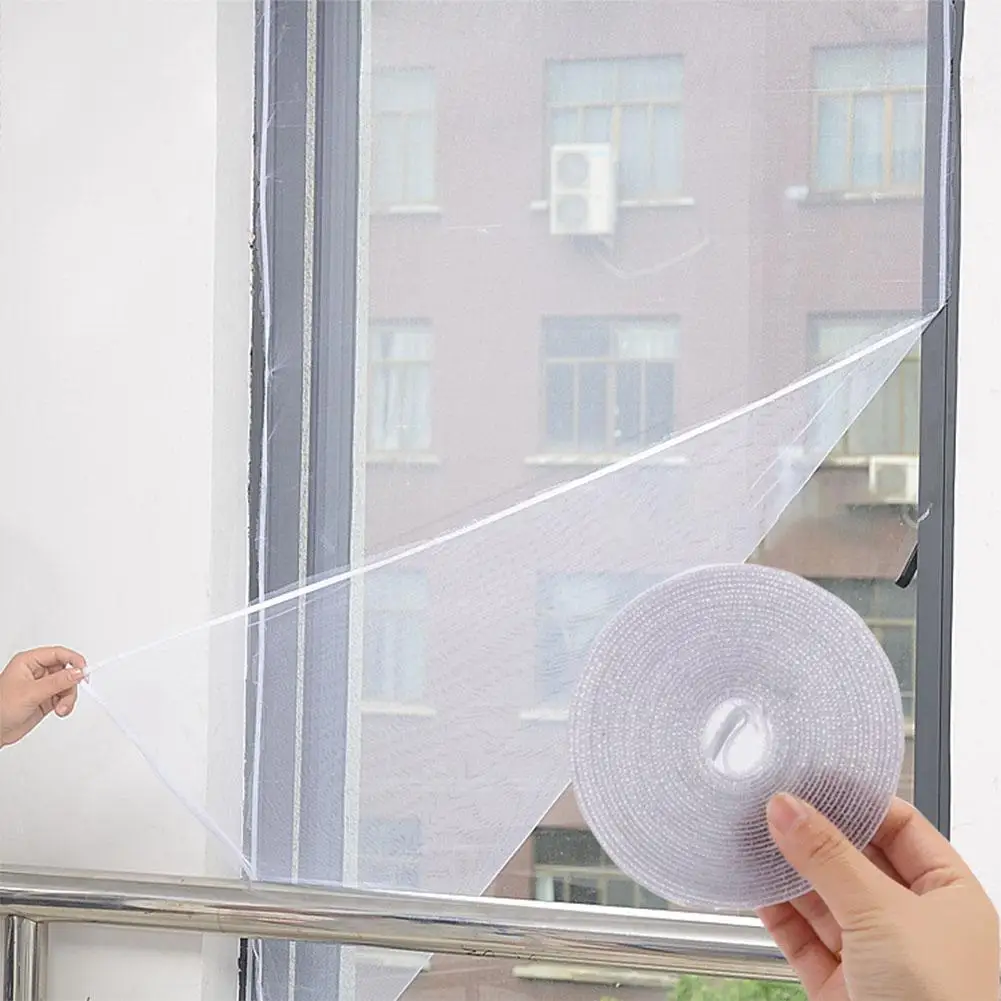 Invisible dust-proof mosquito screen summer invisible article network DIY self-stick window | Door & Window Screens
