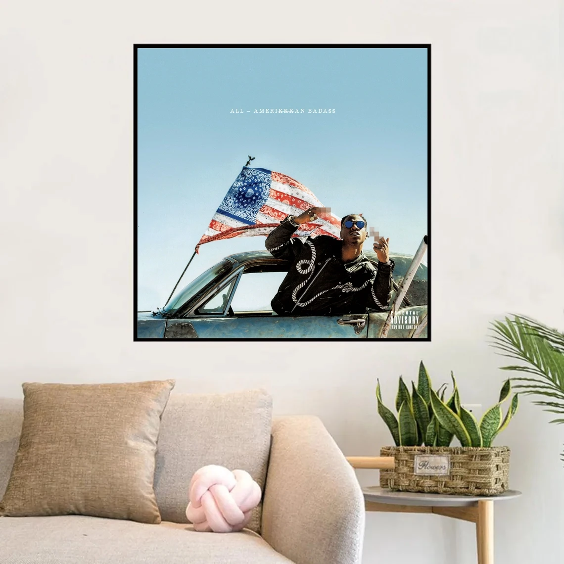 All-Amerikkkan Badass Joey Музыкальный альбом Печать плакатов Художественная картина на