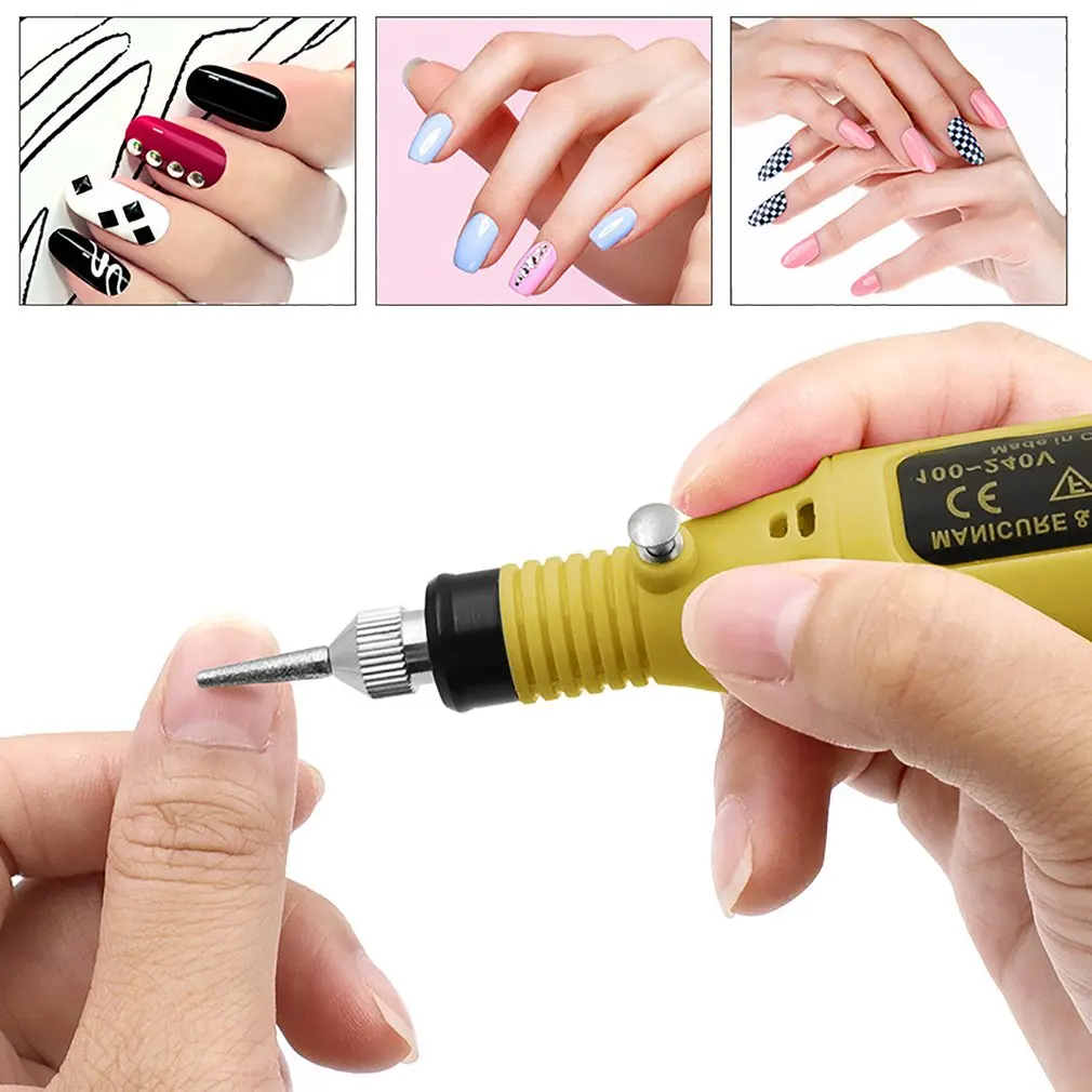 

Portable USB Mini Nail Polisher Peeling Dead Skin Polishing Pen Nail Polisher Electric Armor Removal Tool Set
