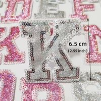 1326 pcs sequins letter alphabet patch for clothes iron on garment accessories embroidered applique decoration repair patches