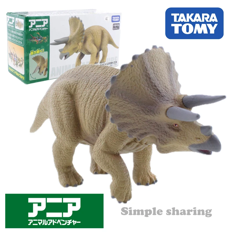 Takara Tomy Tomica Triceratops Mold Al 02 динозавр игрушки фигурка животного модель комплект литой