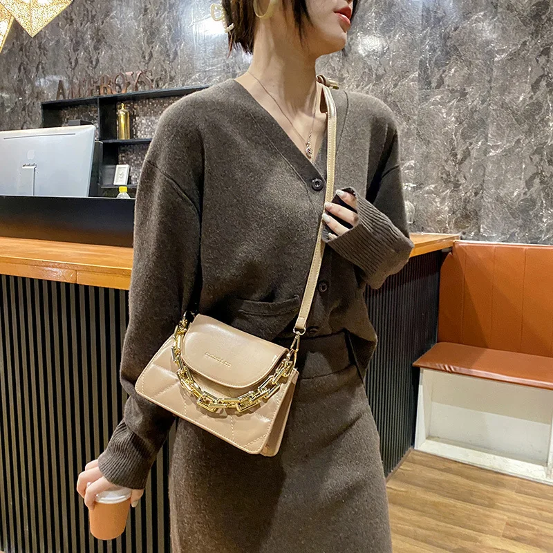 

Women's Bag New Popular Single Shoulder Bag Korean Portable Internet Celebrity Pink Bag Of PU Materials Girls' Handbag