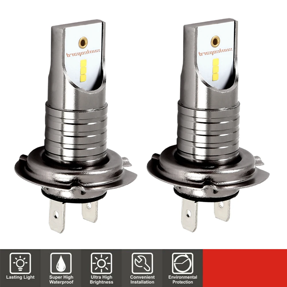 

2PCS H7 LED Headlight 6000K 13000LM CSP Seoul Chip Bulbs Canbus Error Free Auto Car Driving Lamps for Led Xenon Auto Headlamp